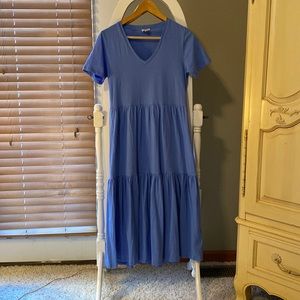 J Crew cotton tiered t-shirt dress.